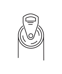 pully icon, vector best line icon.