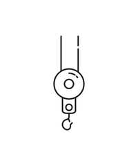 crane icon, vector best line icon.