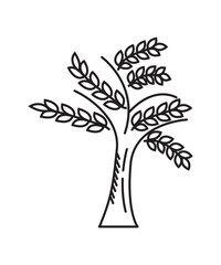 tree icon, vector best line icon.