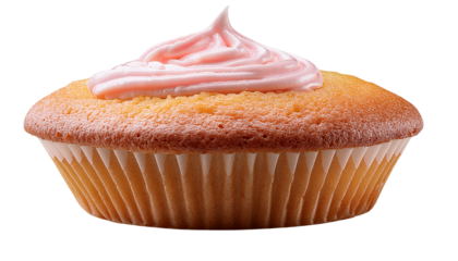 cup cake isolated on transparent background.
