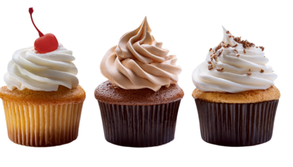cup cake isolated on transparent background