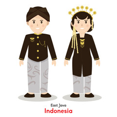 a pair of traditional clothes from East Java, Indonesia