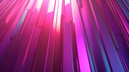 Fototapeta premium Abstract Pink Purple Metallic Geometric Background