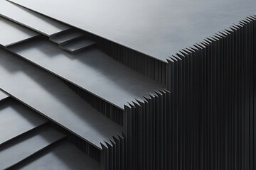 Obraz premium Modern Architectural Metal Facade Design