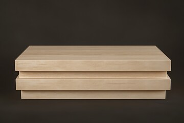 Modern Light Wood Coffee Table Design