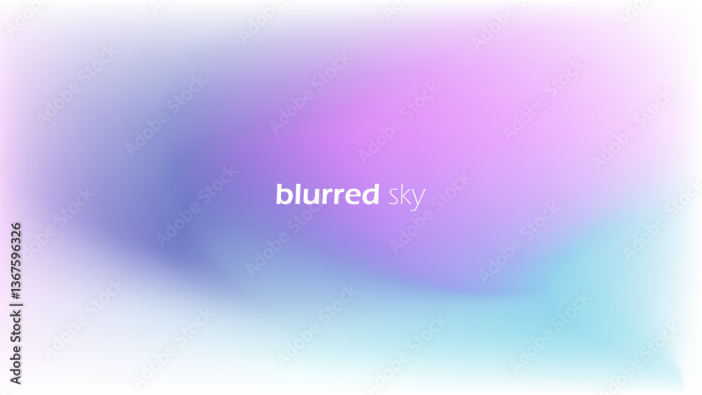 Poster blurred sky. springtime background with soft colors for seasonal creative graphic design. vector ill