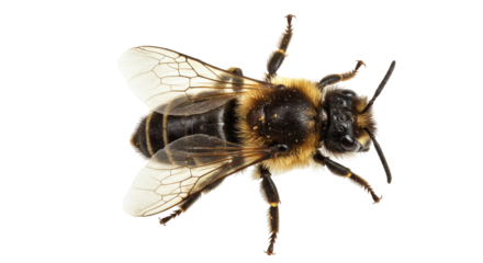 Isolated Close up Sweat Bee