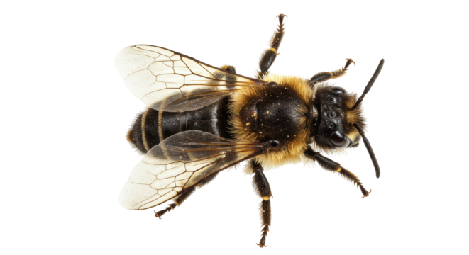 Isolated Close up Sweat Bee