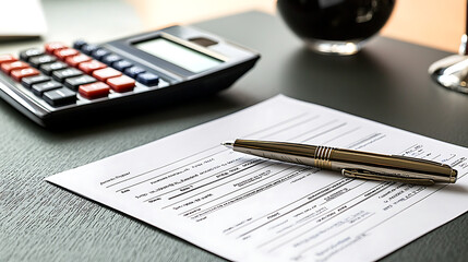 A pen is on top of a piece of paper. AI Generated