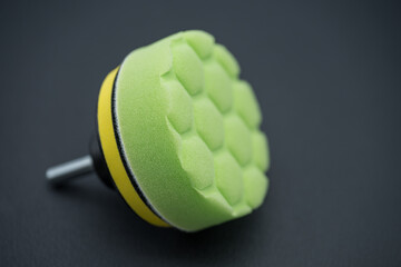 green  sponge for sanding and fine finishing of cars, headlights, waxing, Car detailing kit