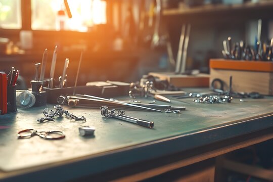Jewelry Making Workshop Tools and Accessories