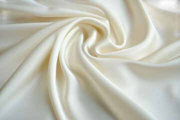 Obraz premium White silk Isolated on transparent background, PNG