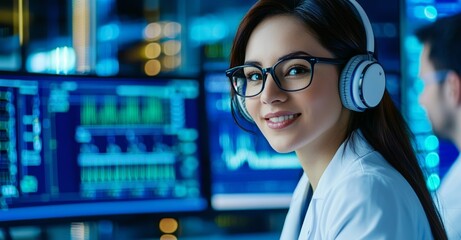 A group of young specialists, including both women and men, collaborate on computers while engaged in discussion at their workplace to find a solution for their project