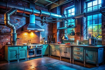 Futuristic Smart Kitchen: AI Assistant Cooking Perfect Meal