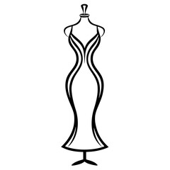 female mannequin isolated on white