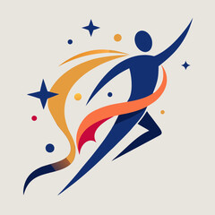 vector illustration of a surfer