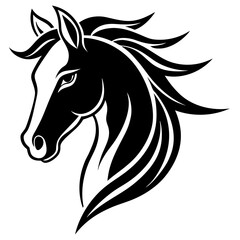 horse head vector