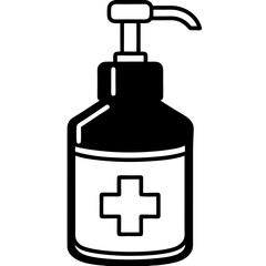 vector illustration of a shower gel