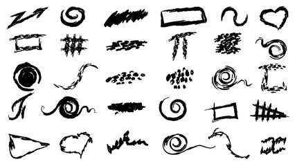 Creative abstract Marker underline doodle scribbles Kid's drawings, hand drawn childish funky shapes, crayon.Handmade sketchy marks, acrylic stains, charcoal streaks. Paint textures, dry brush effect.