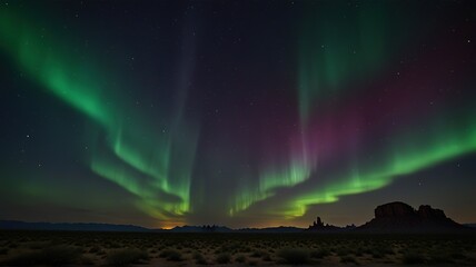 Naklejka premium night in the mountains