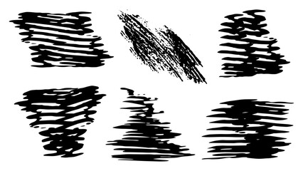 Brush with black ink. Set of tire tracks. Abstract, minimal element ,vector set, Aesthetic contemporary ,stripe ,line art, geometric ,shape,monochrome, Art, design, wall art, decoration, wallpaper.