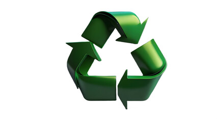 Obraz premium Green Recycling Symbol Promoting Sustainability and Eco-Friendly Practices