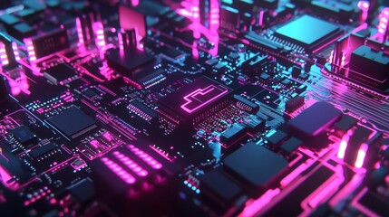 Obraz premium The representation of cybersecurity features a digital padlock symbol prominently displayed on a vibrant and illuminated background of interconnected circuitry and data