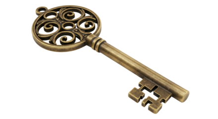 Isolated Vintage Key