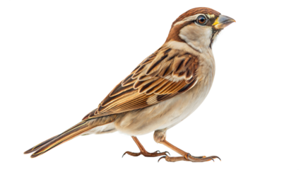 sparrow isolated on white background