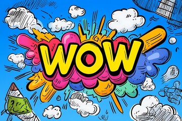 Comic Book Wow Explosion