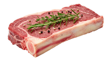Isolated Raw Beef Steak