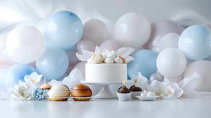 Abstract blurred shapes soft colors background