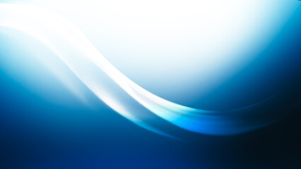 Serene Lightwave Motion. A Smooth and Ethereal Dance of White and Blue Energy Flowing Across a Bright Background, Reflecting Peace and Fluidity