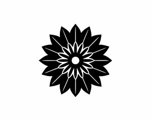 creative details Gaillardia Blanket Flower Icon vector illustration