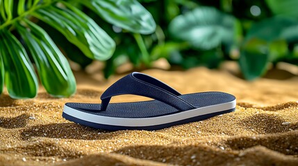 Flip-Flops on Sandy Beach