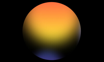 golden sphere with shadow