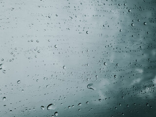 rain drops on window background