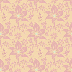 seamless pattern with flowers,design for fabric Ethnic, tile, carpet, vector, illustration vector