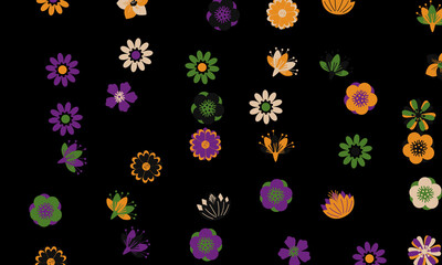 seamless floral background ,Flowers, Pattern, Seamless, Floral, Design,