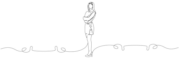 line art illustration of office workers and business activities