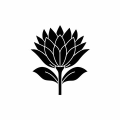 creative details Indian Paintbrush Flower Icon vector illustration