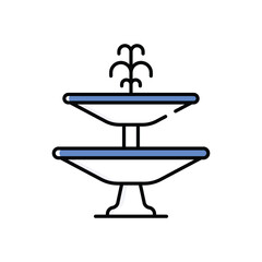 Fountain  Vector icon