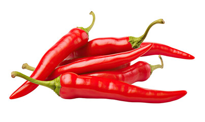 red hot chili peppers on transparent background