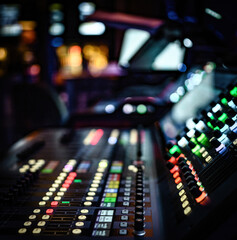 Professional sound and volume adjusting mixer control