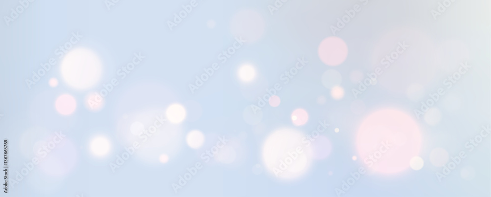 Poster Bokeh background. Delicate bokeh blur.