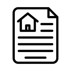 House Profile icon lineart