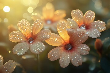 Fototapeta premium Dew Kissed Morning, Wildflowers