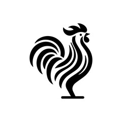 Rooster icon with transparent background