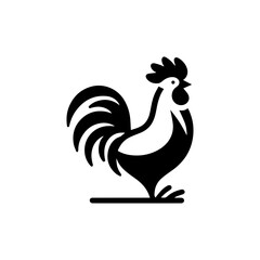Rooster icon with transparent background