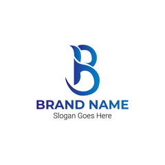 Fototapeta premium B letter abstract logo design